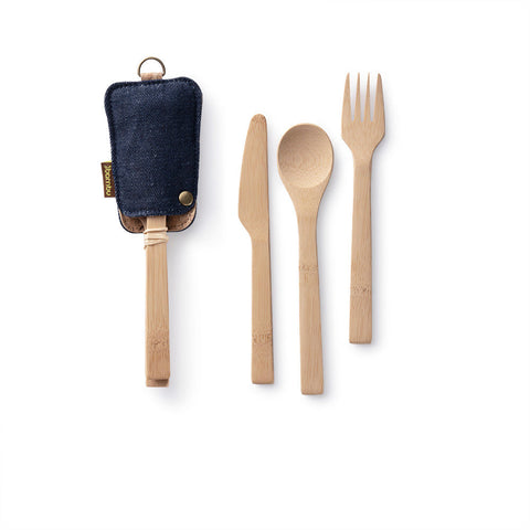 Utensil Set with Eco-Conscious Pouch