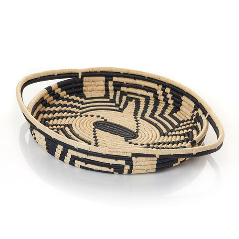 Black Swirl Tray