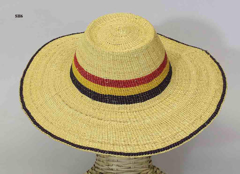 Ghanaian Straw Sun Hat (no strap)