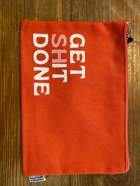 Get Shit Done Canvas Pouch