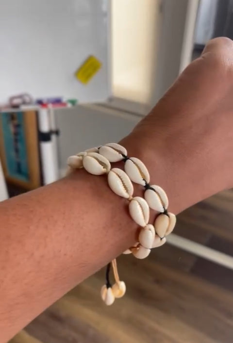 Cowrie Shell Adjustable Bracelet / Anklet