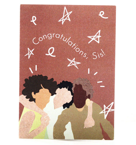 Aya Greeting Card: Congratulations Sis