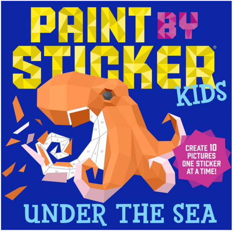 Paint by Sticker Kids 'Under the Sea' Create 10 Pictures One Sticker at a Time!