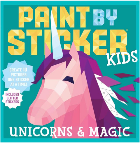 Paint by Sticker Kids 'Unicorns & Magic' Create 10 Pictures One Sticker at a Time!