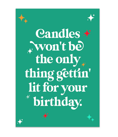 Aya Greeting Card: Lit Birthday