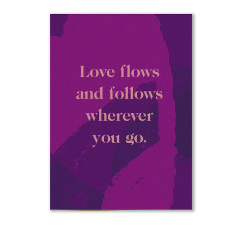 Aya Greeting Card: Love Flows