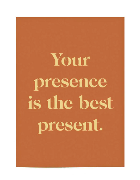 Aya Greeting Card: Presence is a Present