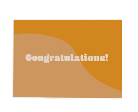 Aya Greeting Card: Congratulations Retro