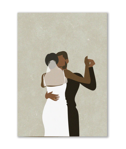 Aya Greeting Card: Black Love Wedding