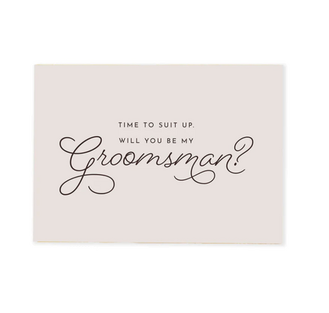 Aya Greeting Card: Groomsman Proposal