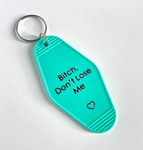 Hot Stamped Motel Keychain