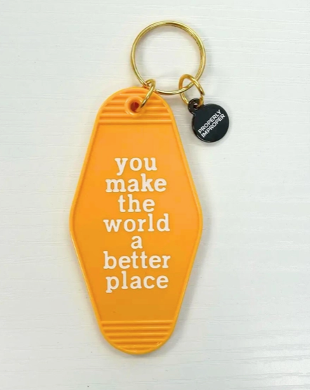 Hot Stamped Motel Keychain