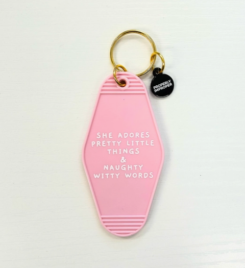 Hot Stamped Motel Keychain