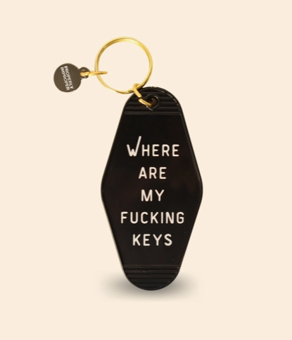 Hot Stamped Motel Keychain