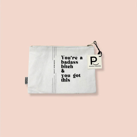 You're A Badass Bitch Canvas Pouch