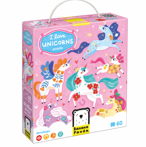 I Love Unicorns Floor Puzzle