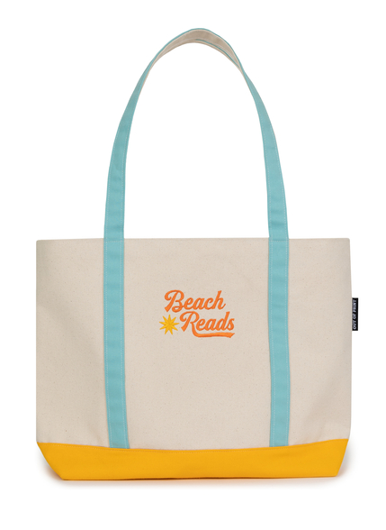 Beach Reads Zippered Boat Tote