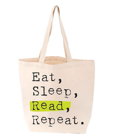 Eat, Sleep, Read, Repeat Tote