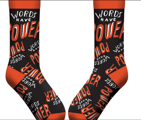 Words Have Power Socks