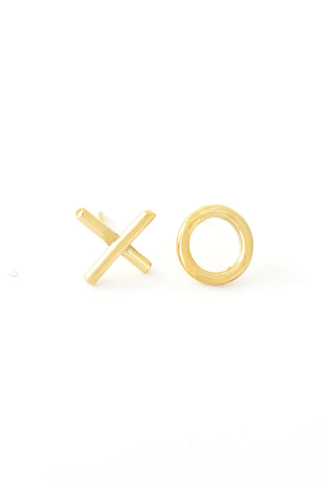 House of Cindimini Brass Hugs & Kisses Earrings