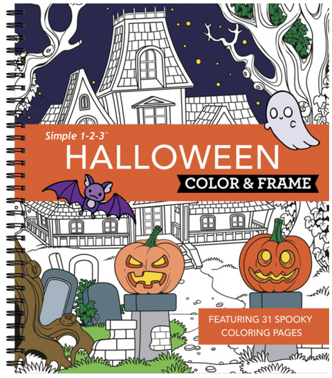 Color & Frame - Halloween Coloring Book