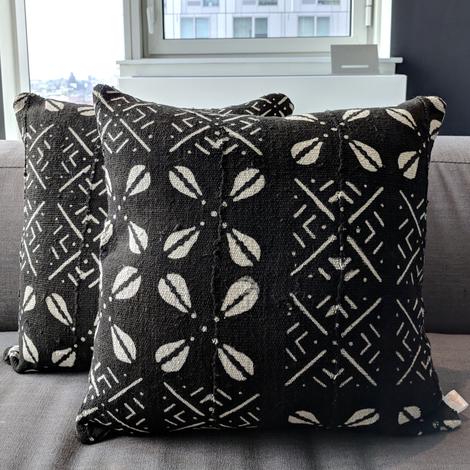 African Print Accent Pillow