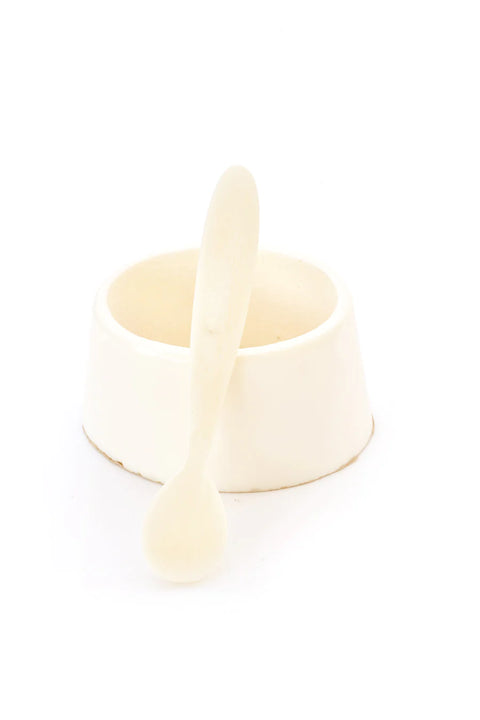 White Cow Bone Salt Cellar