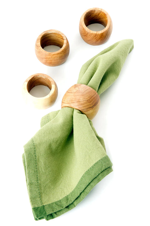 Kenyan Wild Olive Wood Napkin Rings (sold individually)