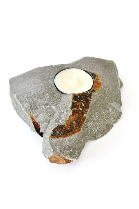 Kenyan Soapstone Tea Light Candle Holder