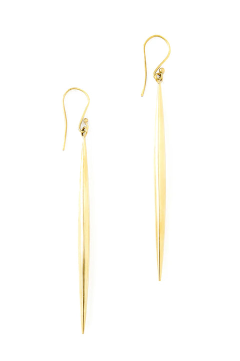 Kenyan Brass Javelin Earrings