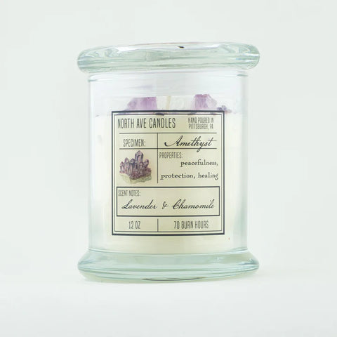 North Ave Candle: Amethyst, Lavender + Chamomile