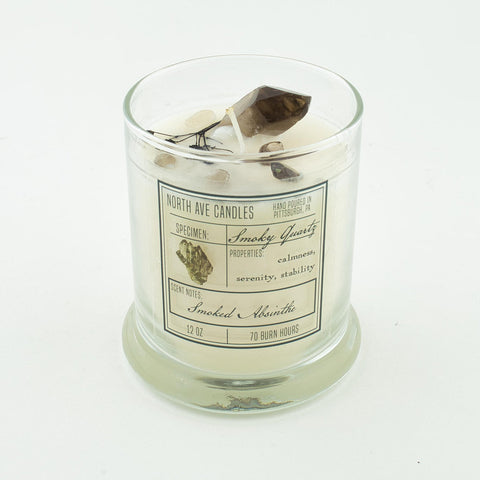 North Ave Candle: Smoky Quartz + Smoked Absinthe